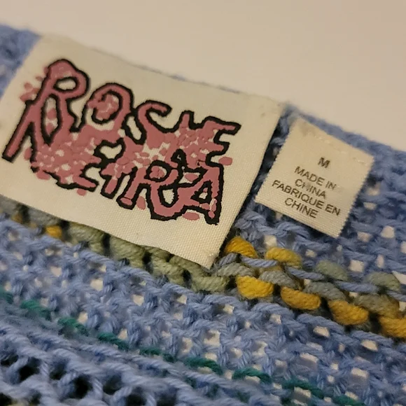 Anthropologie Rosie Neira Medium "Marbled Bands Sweater" - Picture 12 of 15